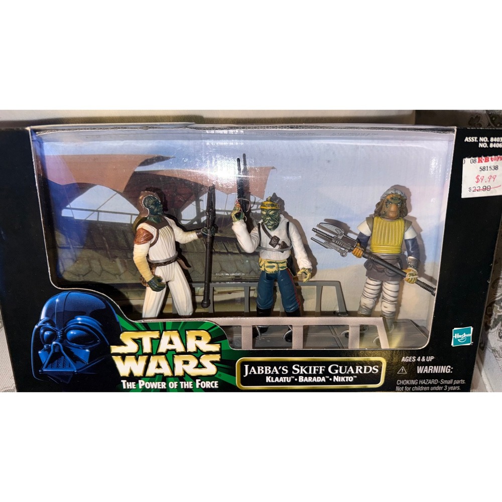 Star Wars Power of the Force Jabbas Skiff Guards Klaatu Barada Nikto 3-Pack 1997